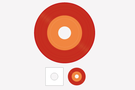 7inch レコード（カラー）