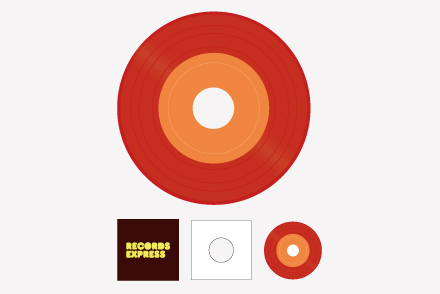 7inch レコードパック（カラー）
